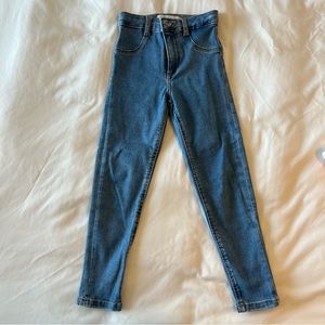 Zara girls super skinny high waisted jeans
